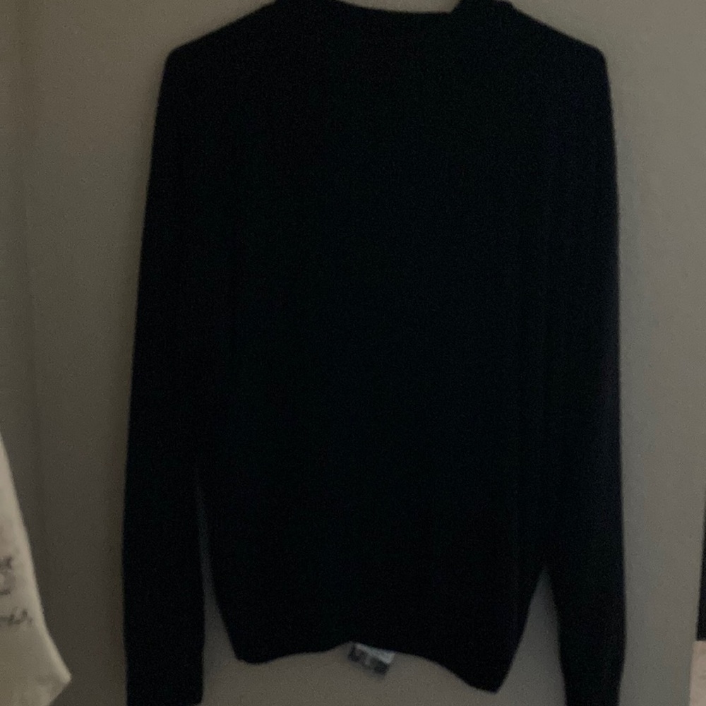 black sweater